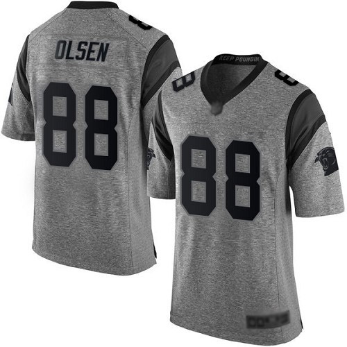 Carolina Panthers Limited Gray Men Greg Olsen Jersey NFL Football 88 Gridiron